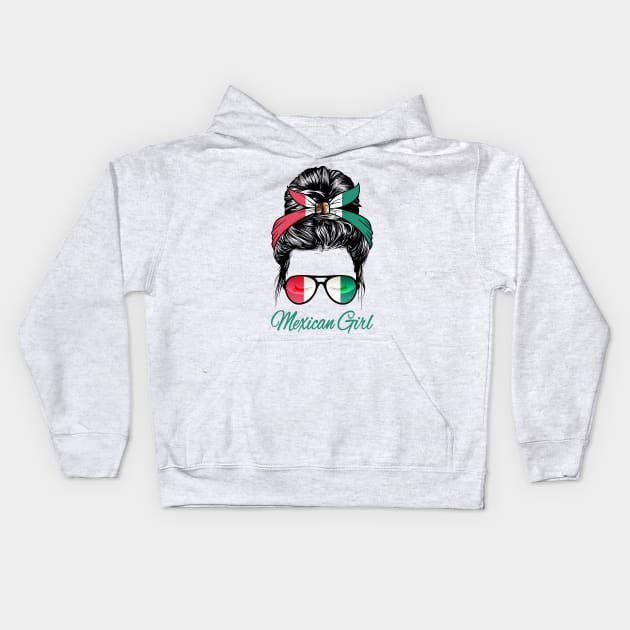 Mexican Girl Kids Hoodie by PnJ